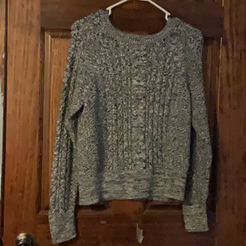 Cozy Gray Knit Sweater